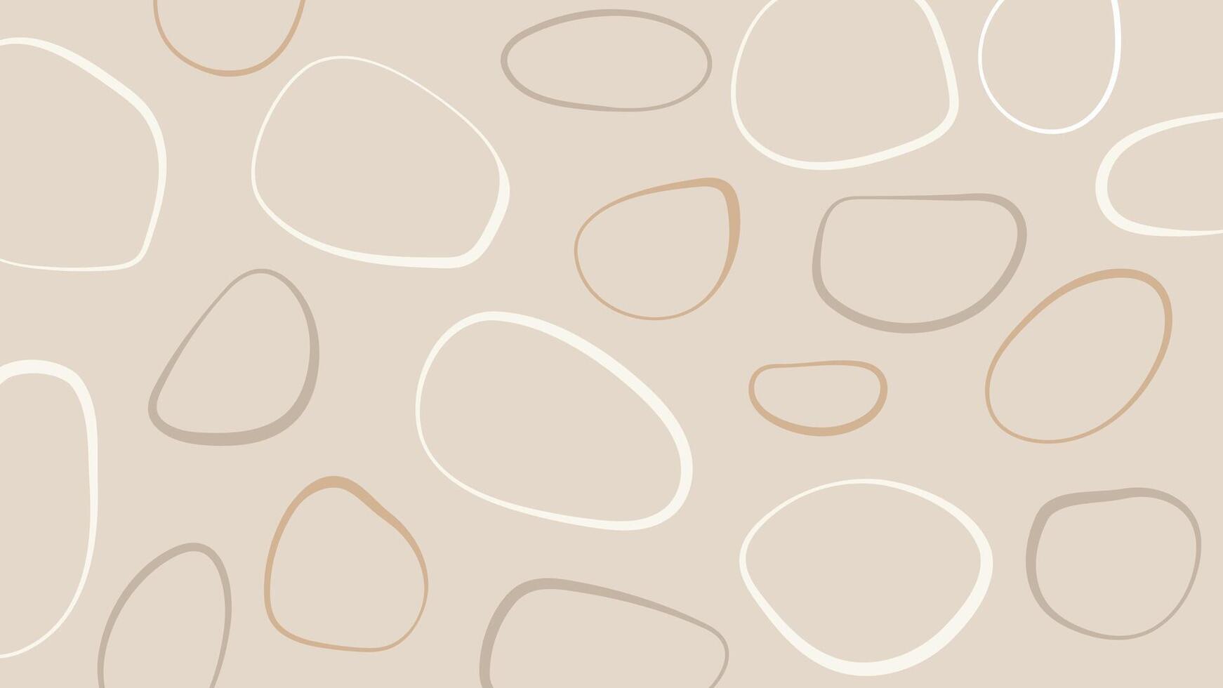 Minimal Line Art with Soft Oval Background vector
