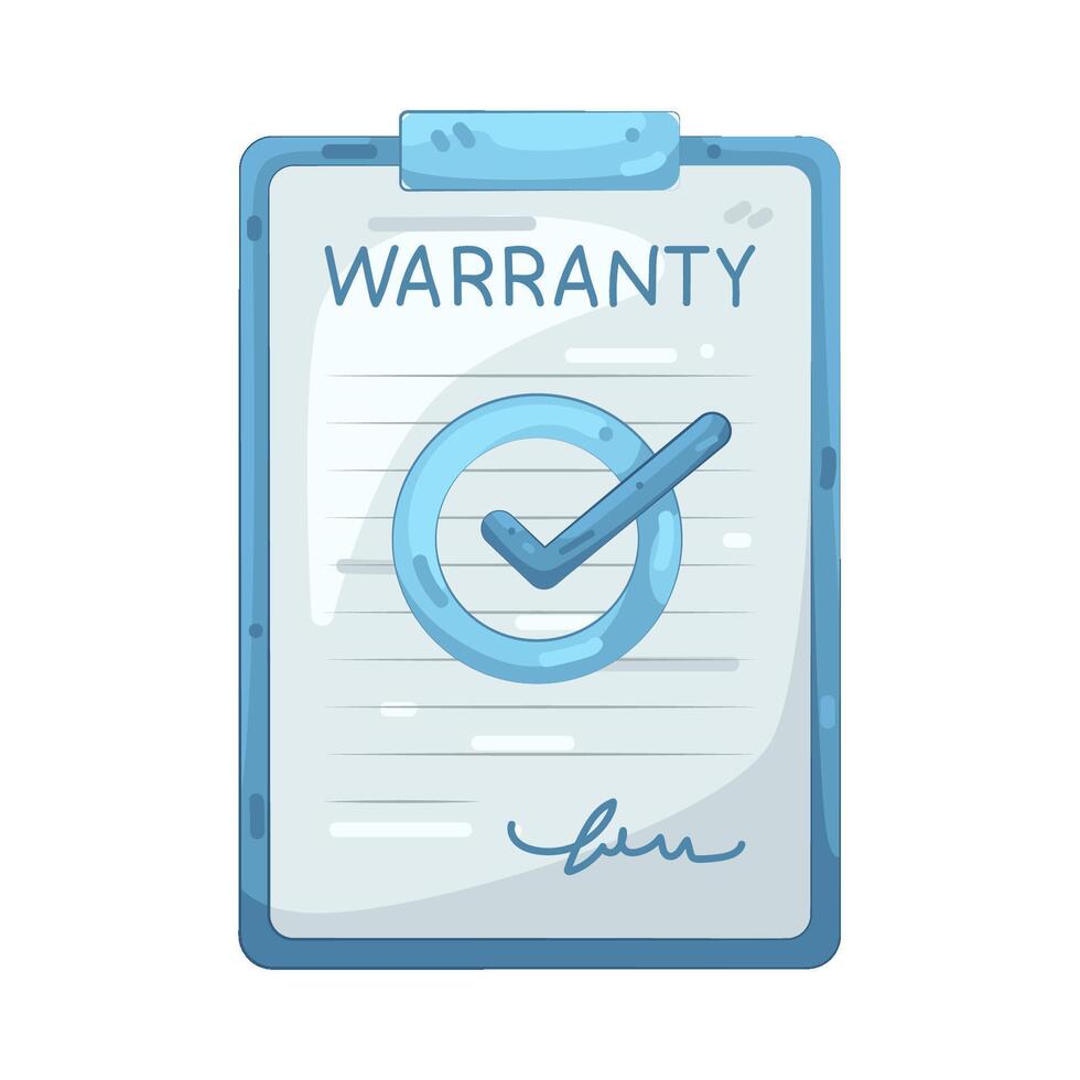 Illustration of Warranty vector