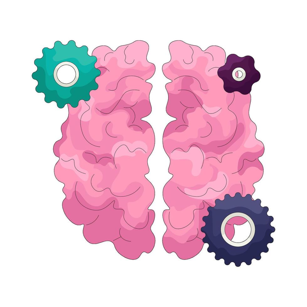 Illustration of Mental Growth vector
