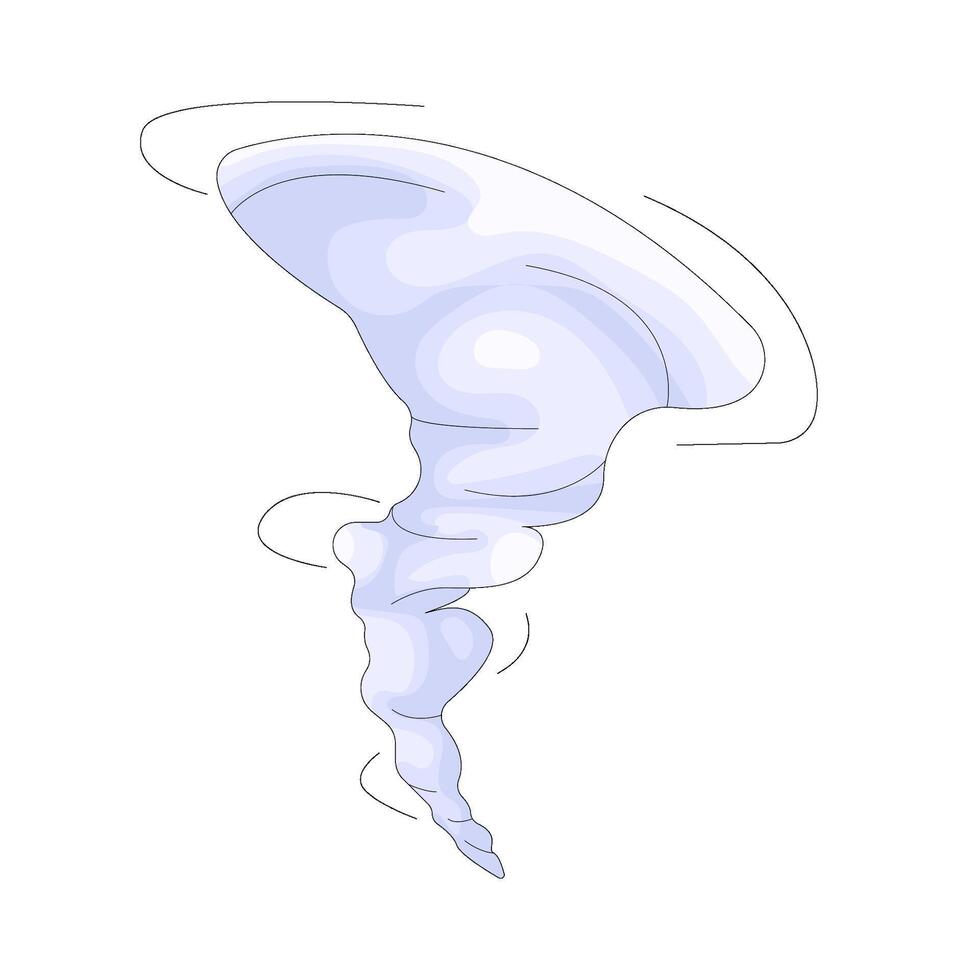 Illustration of a tornado vector