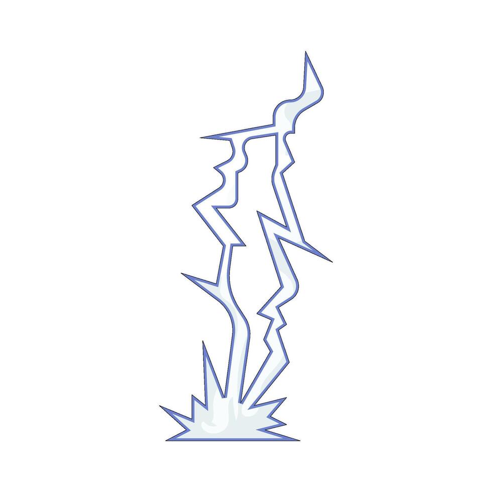 Illustration of Lightning Strike vector