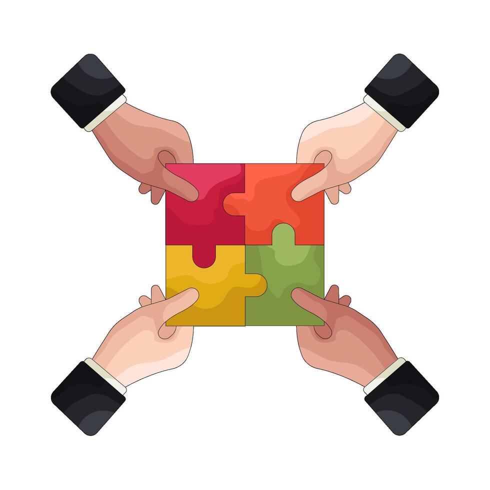 Illustration of Team Building vector