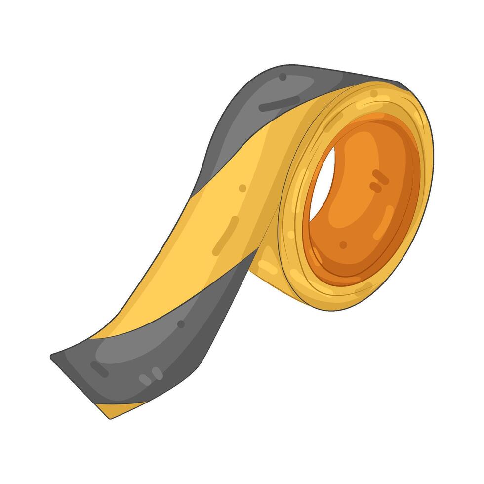 Illustration of a caution tape vector