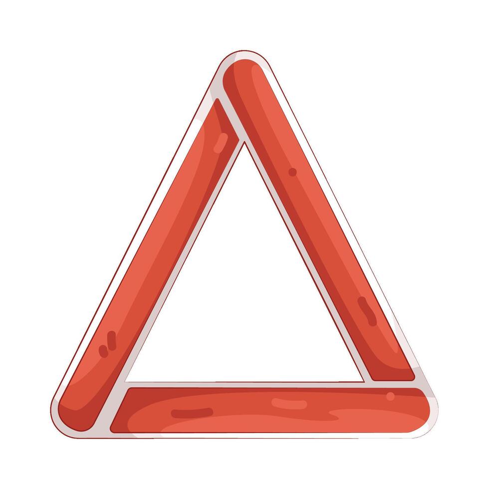Illustration of triangle alert vector