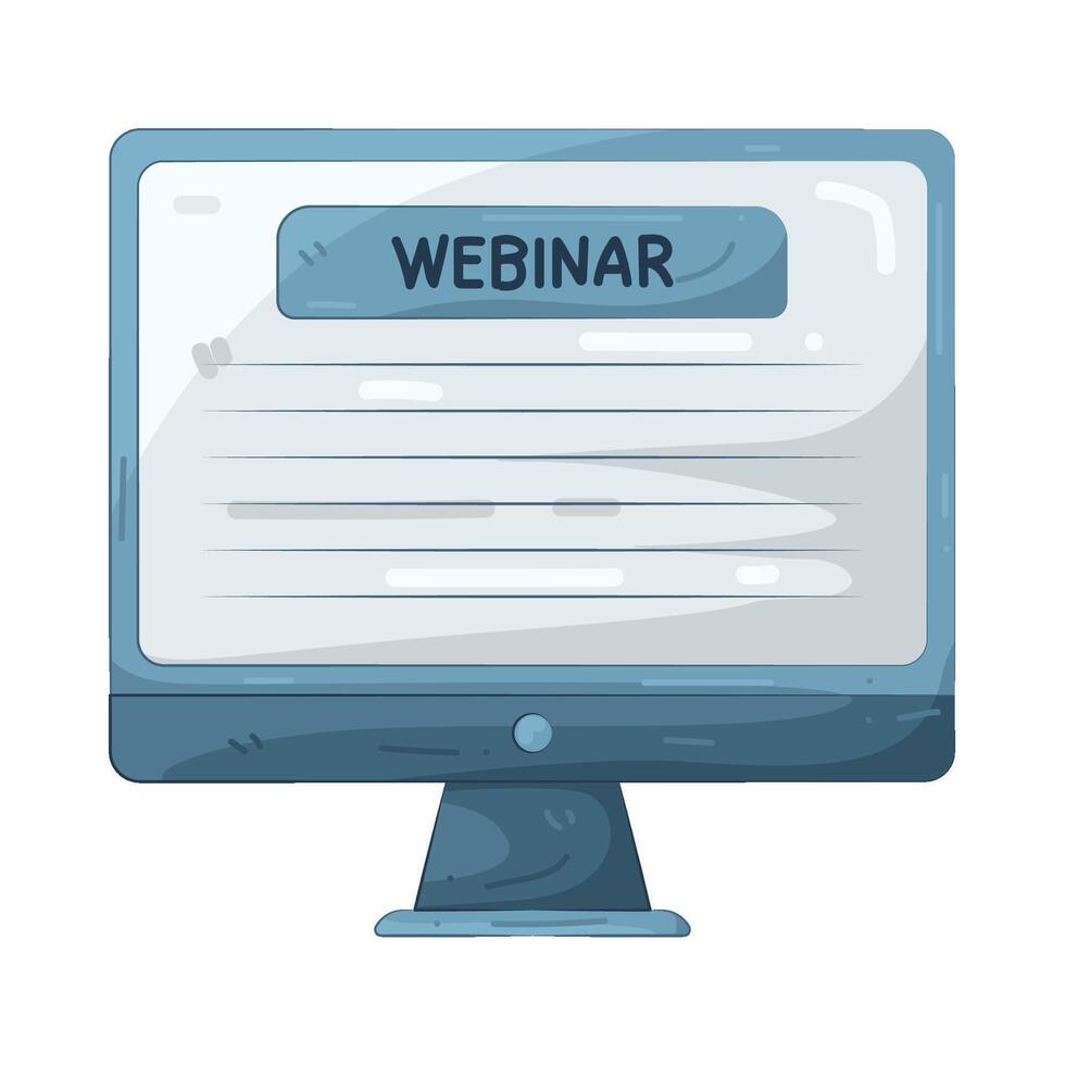Illustration of a Webinar vector