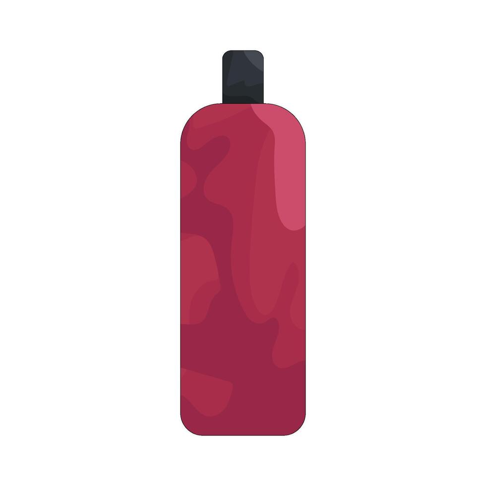 Illustration of Red Shampoo Bottle vector