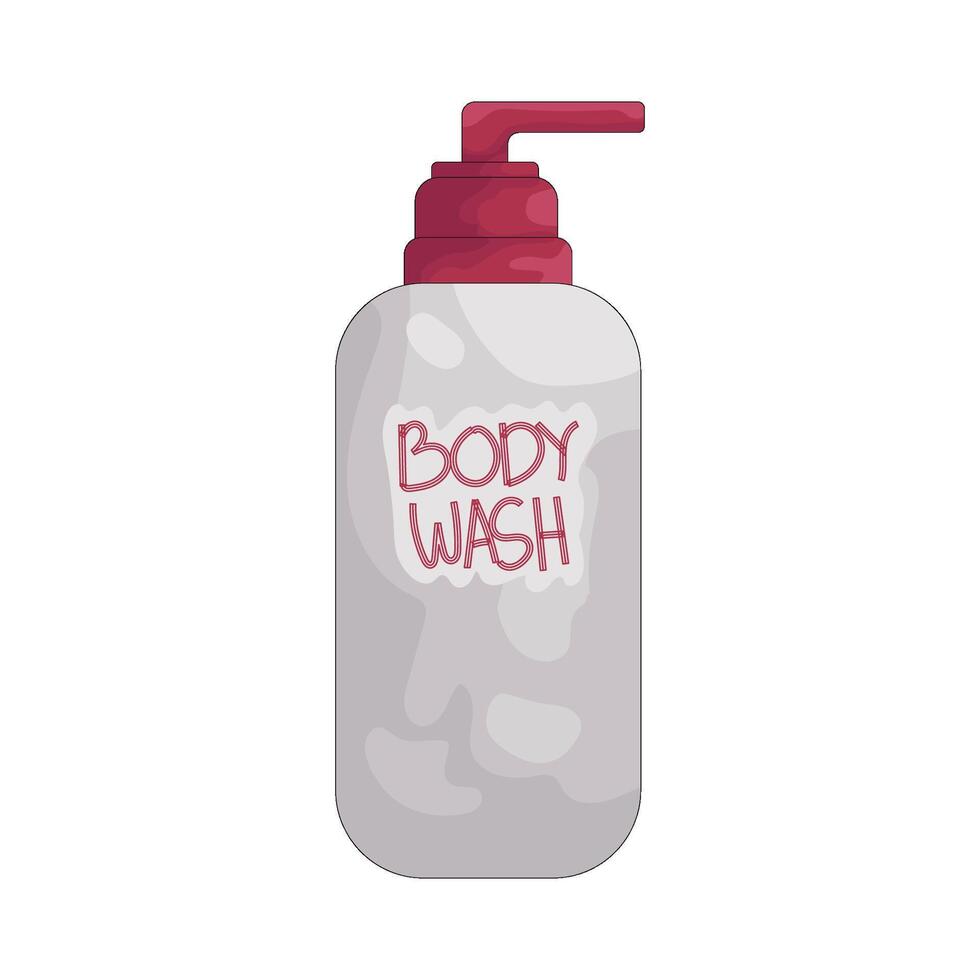 body wash bottle vector