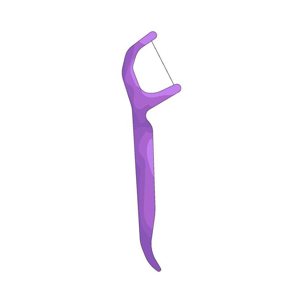 Illustration of Floss Pick vector
