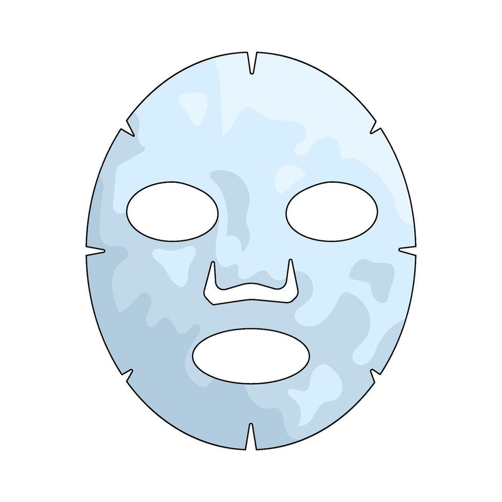 Illustration of a Sheet Mask vector