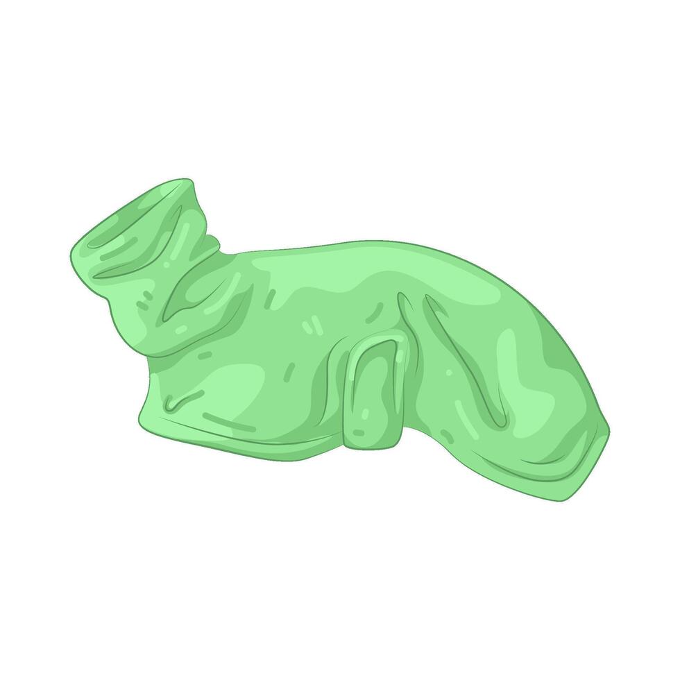 green pet towel vector