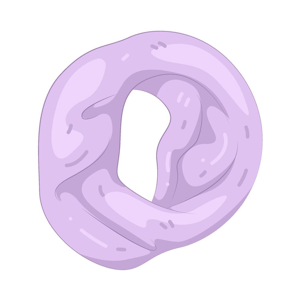 Illustration of Purple hair tie vector