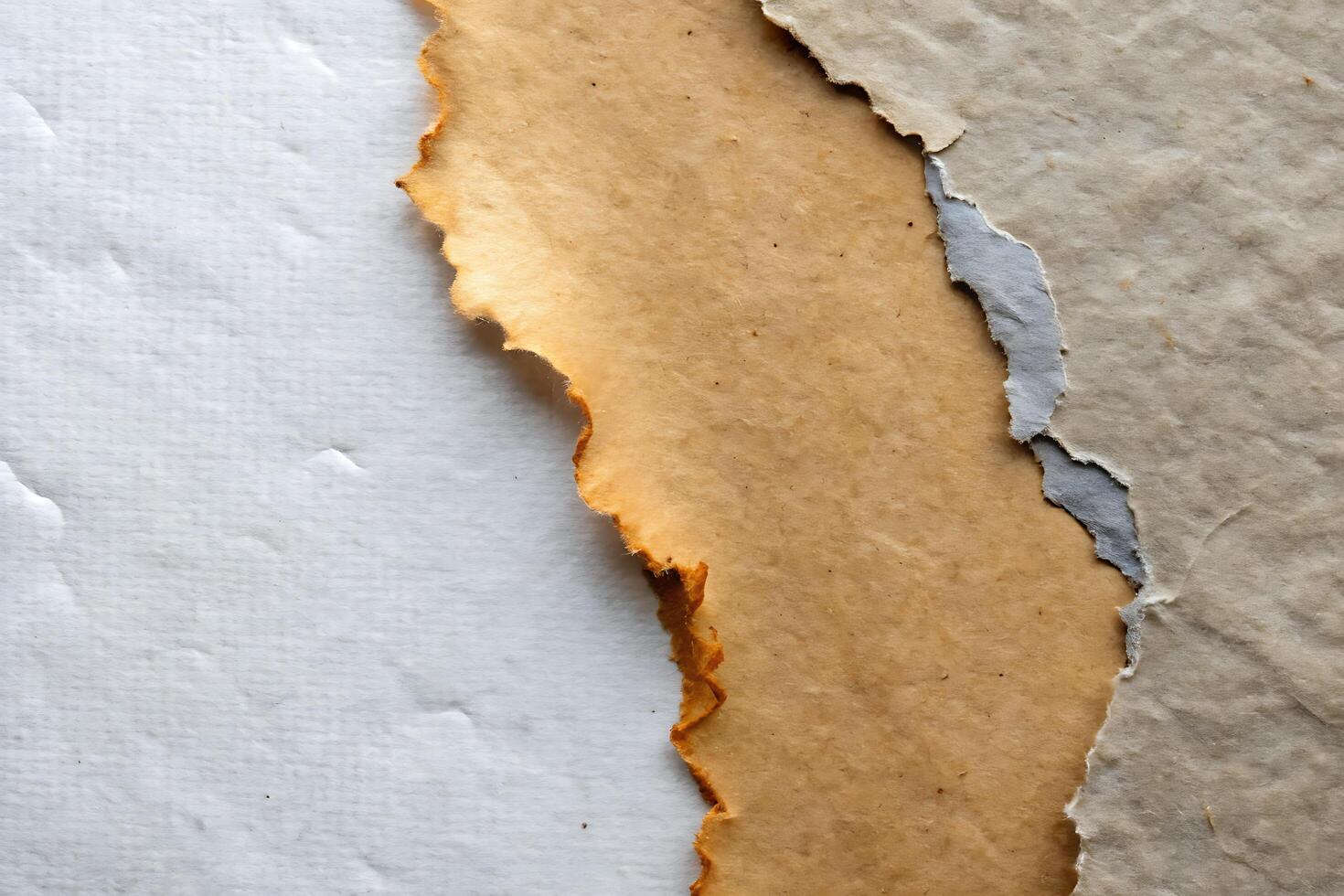 Abstract Torn Paper Texture Background with Layers and Rough Edges photo