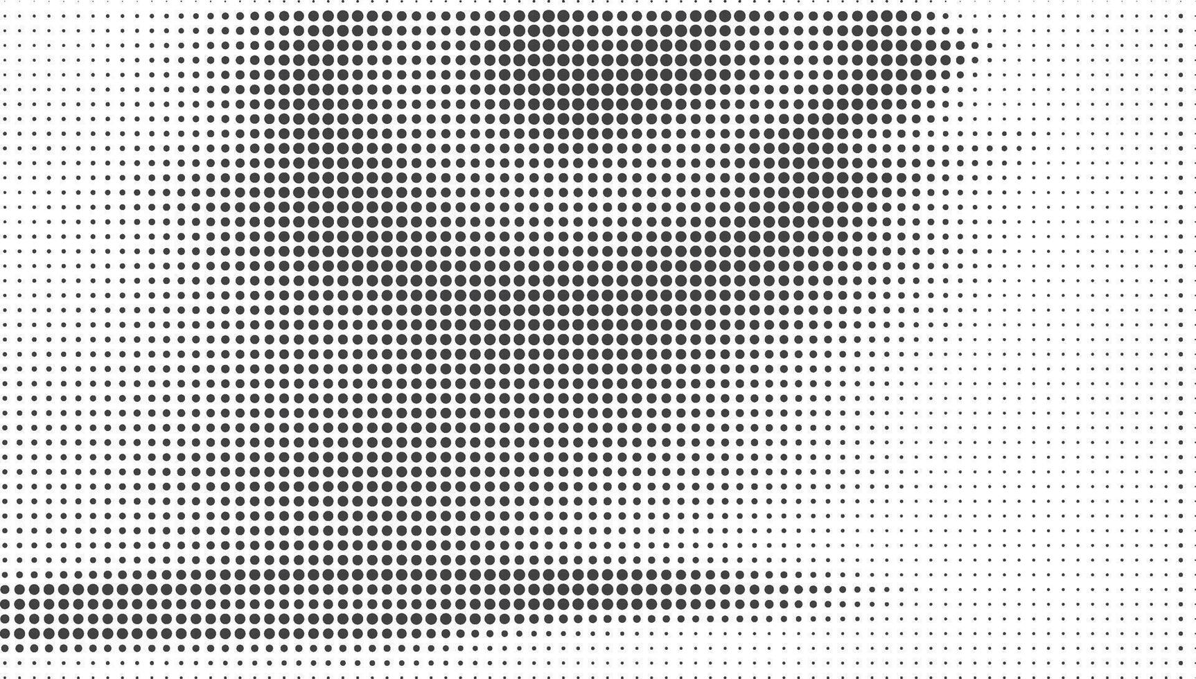 Grayscale Dotted Halftone Abstract Wallpaper vector