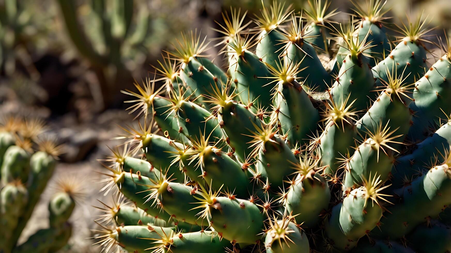 Pad Cactus Texture for Business, Desert Plant Growth, Desert Land photo