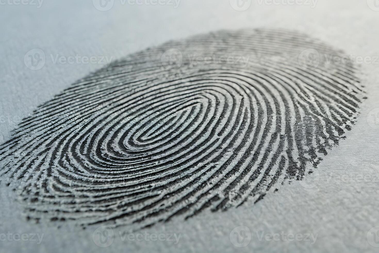 Macro close up of a fingerprint detail on a textured surface photo
