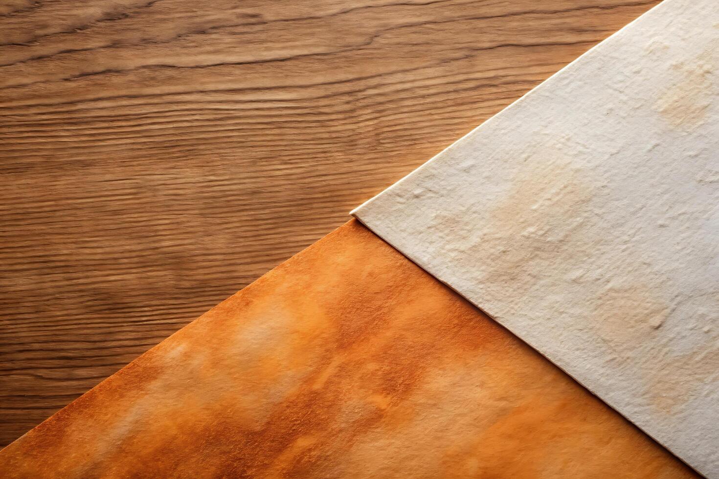 Elegant Abstract Composition, Wood Grain Texture with Paper Contrast photo
