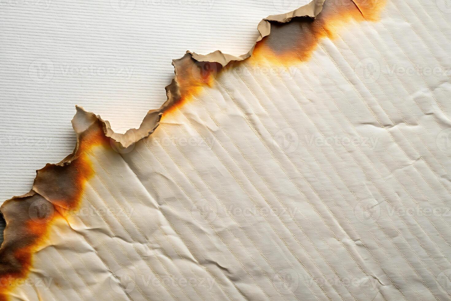 Burnt Edges Texture with White Paper Background for Graphic Design photo