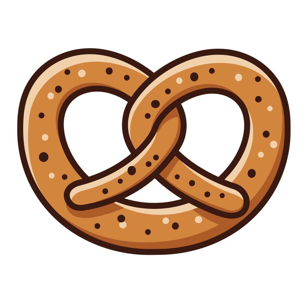 Pretzel logo design vector