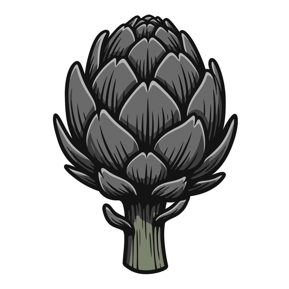 Artichoke logo design on a white background vector
