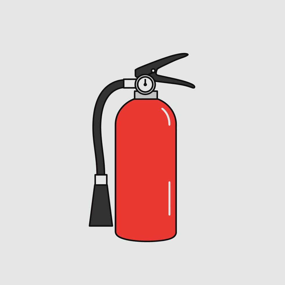 Fire extinguisher logo design vector