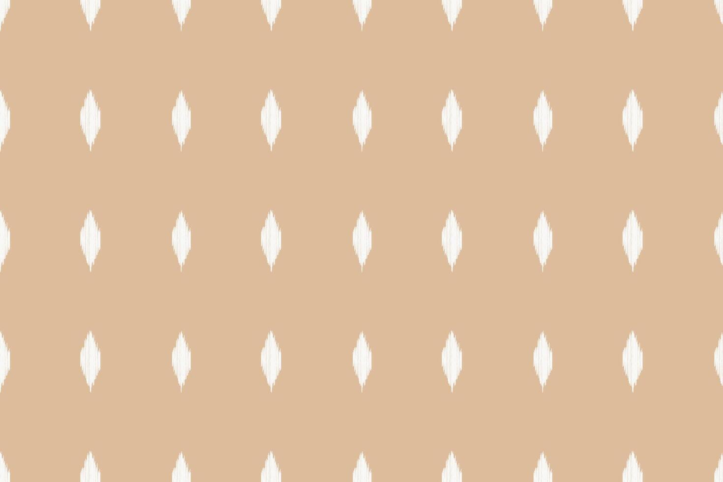 Geometic ikat pattern motif of brown cream color background geometic ethnic design decor. vector