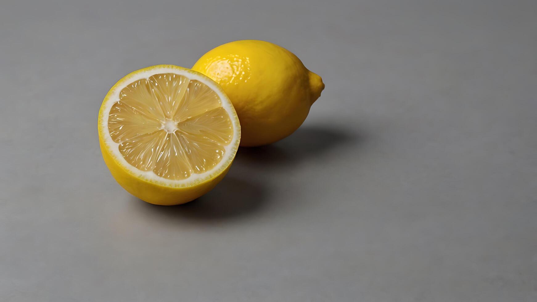 Fresh Lemon Still Life, A Vibrant Composition of Citrus Delight photo