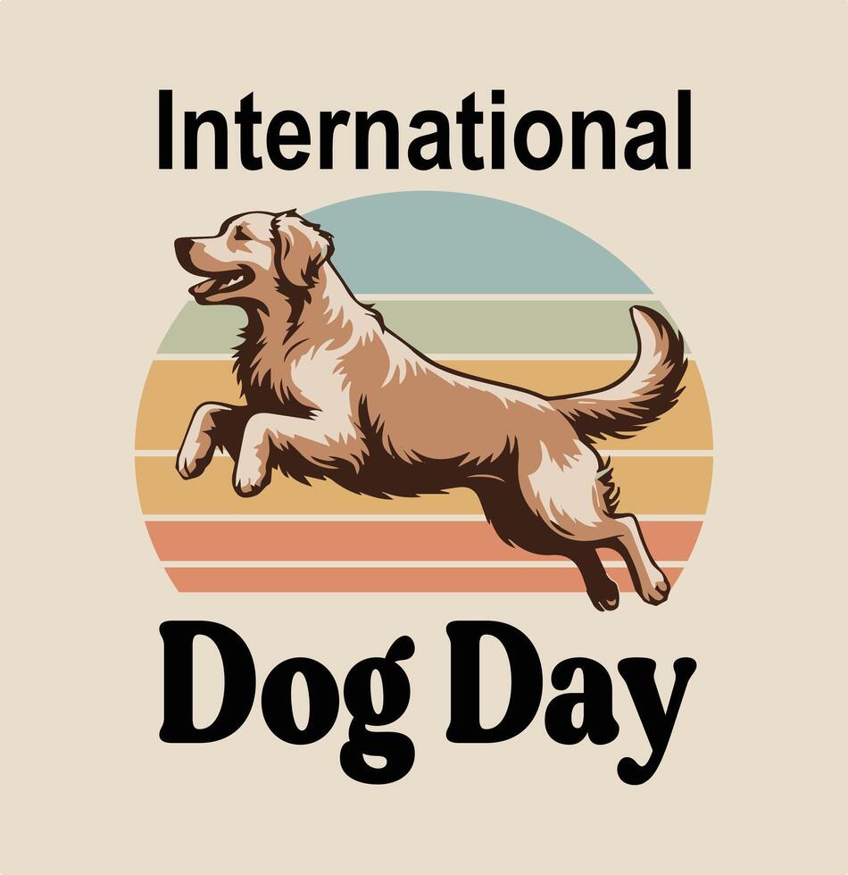 Best Dog Day Ever Silhouette Design vector