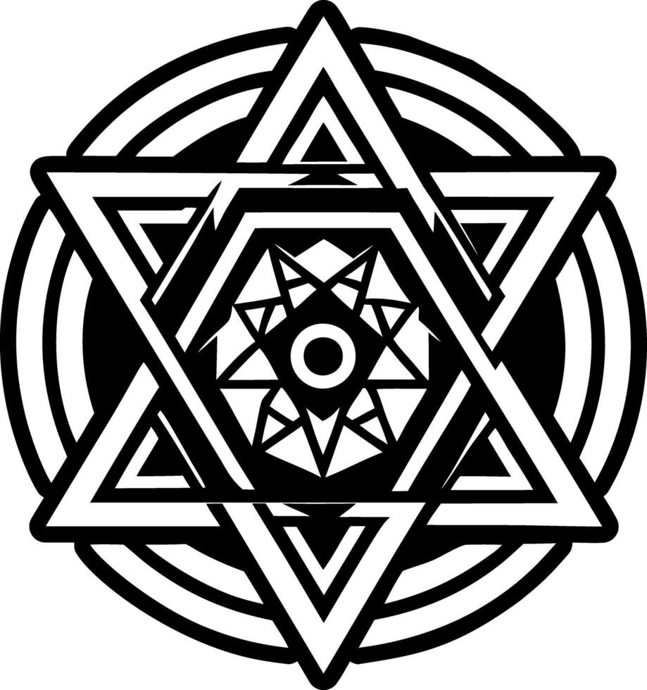 Cosmic star icon in solid style vector