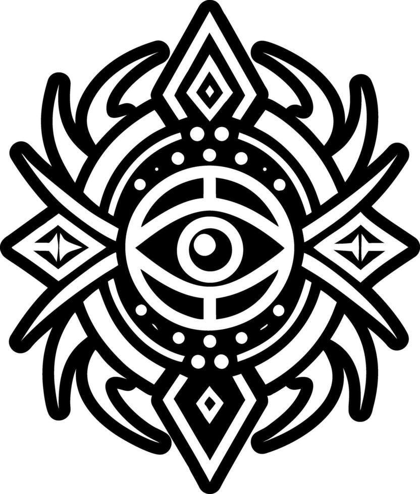 A solid style icon of timeless tattoo vector
