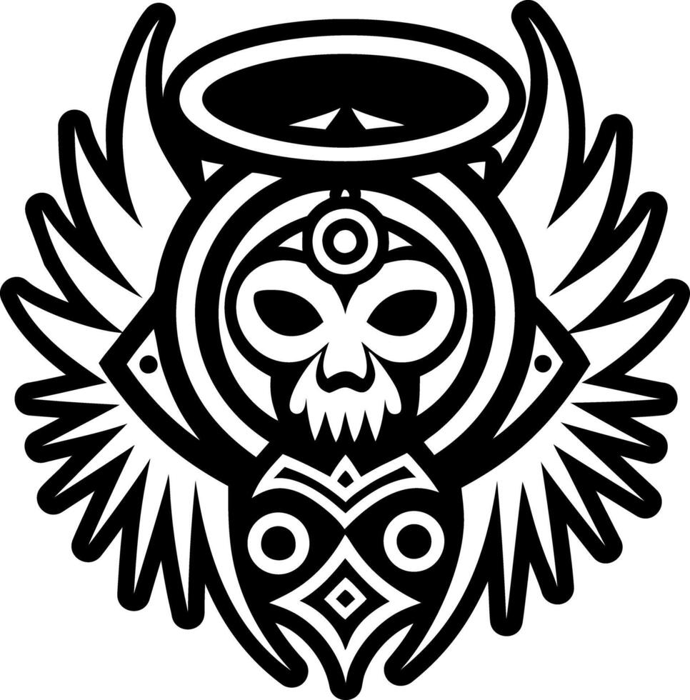 A glyph style icon of halo symbol vector