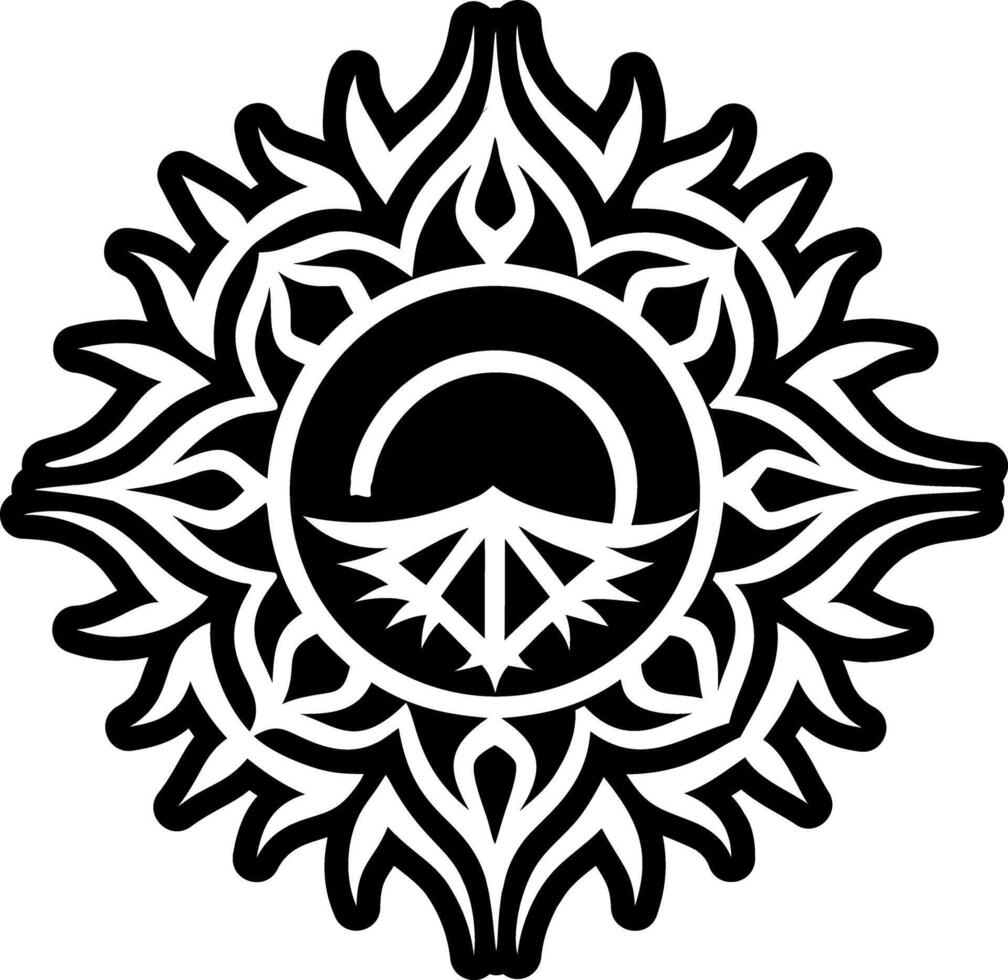 A glyph style icon of rainbow tattoo vector