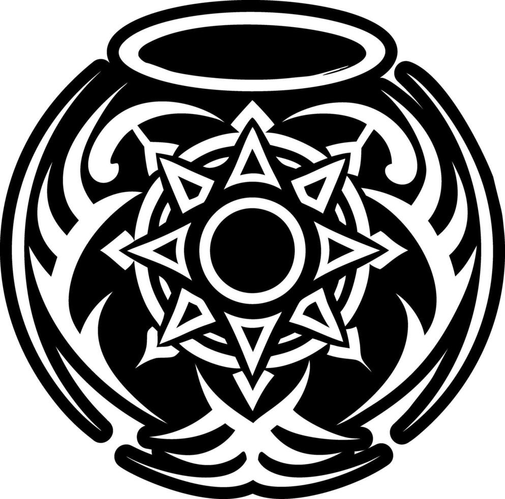A filled style icon of celestial star symbol vector