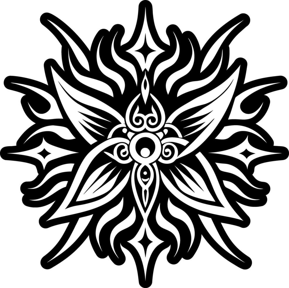A filled style icon of ethereal flare symbol vector