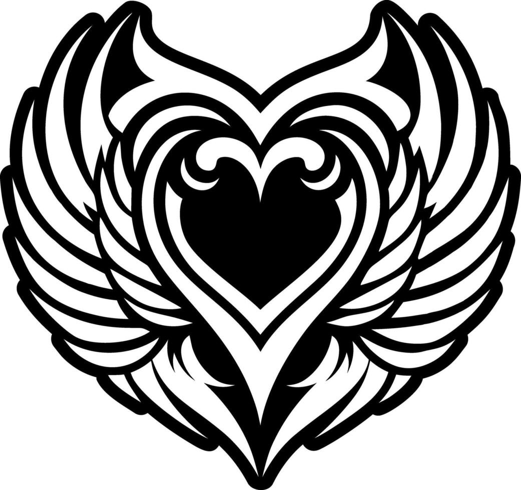 A solid style icon of sacred heart tattoo vector