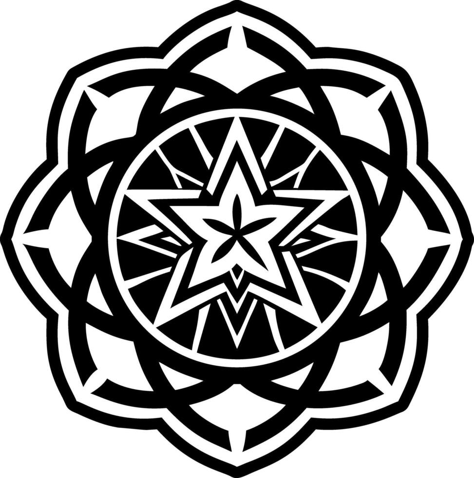 Flower pattern icon in filled style vector