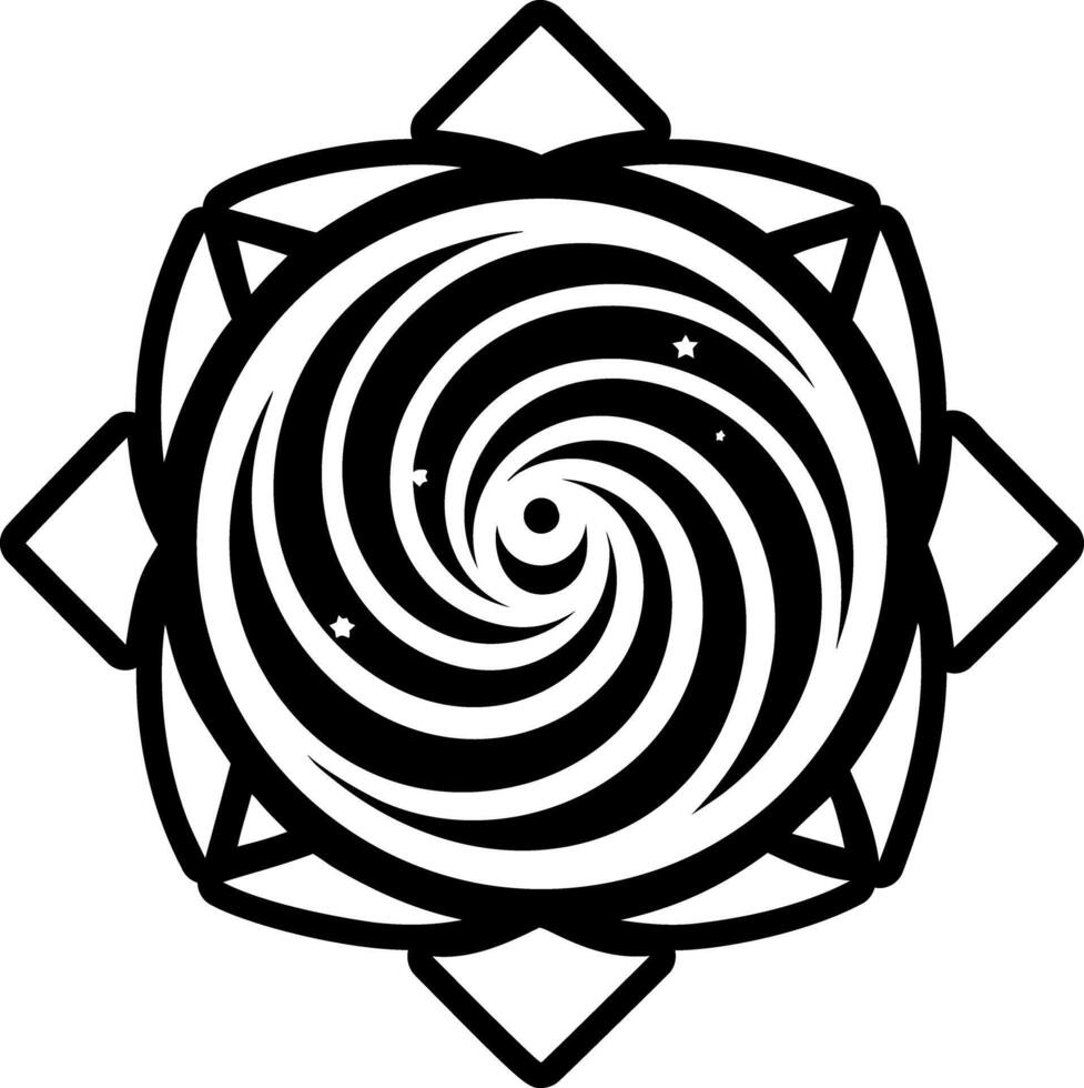 Milky way icon in glyph style vector