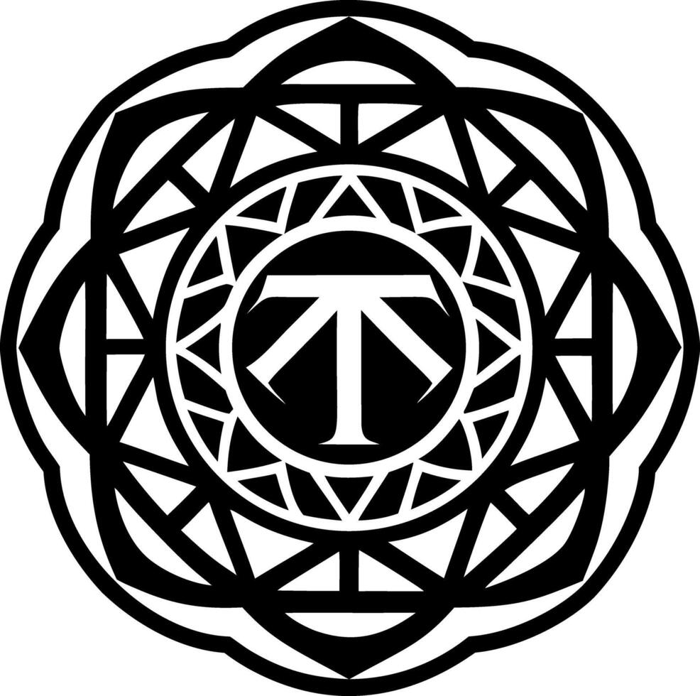 Pi geometry icon in solid style vector