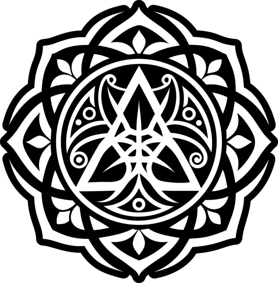 Alchemical geometry icon in filled style vector