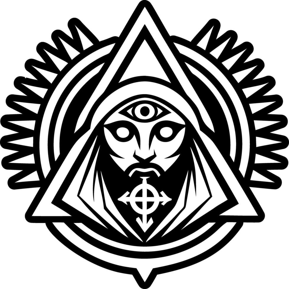The logo for the occultist vector