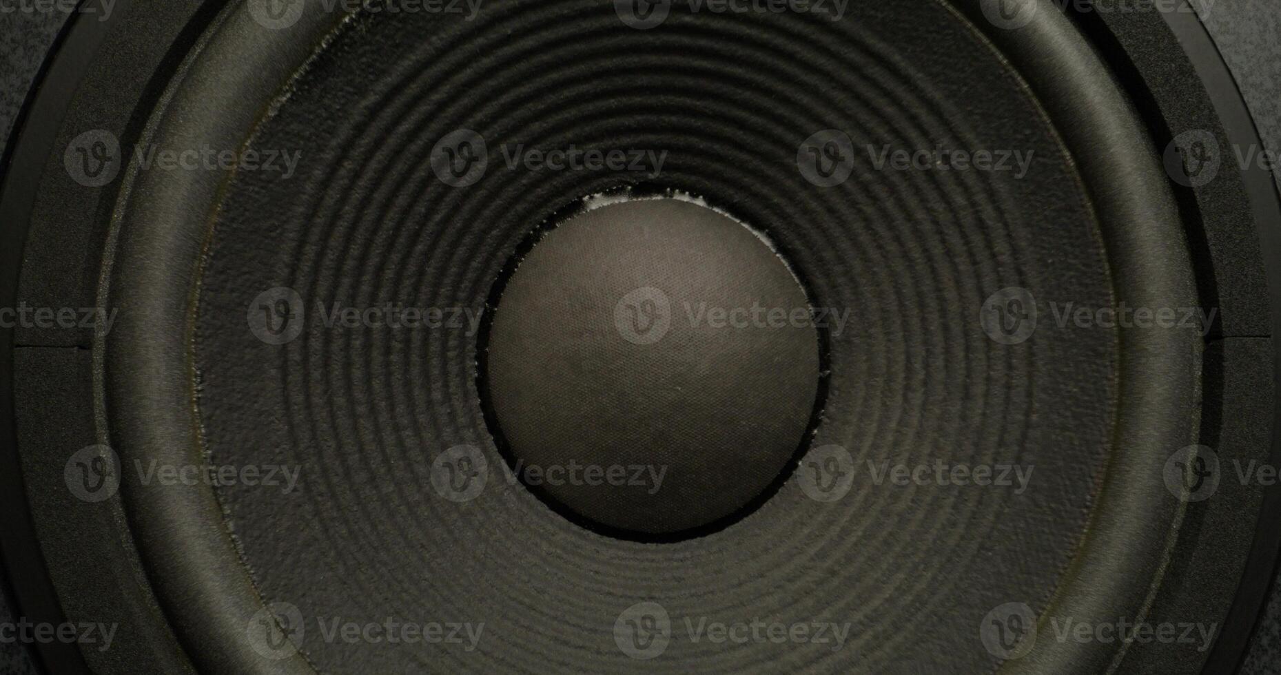 Music speaker during music playback, close-up, strong vibration - strong photo