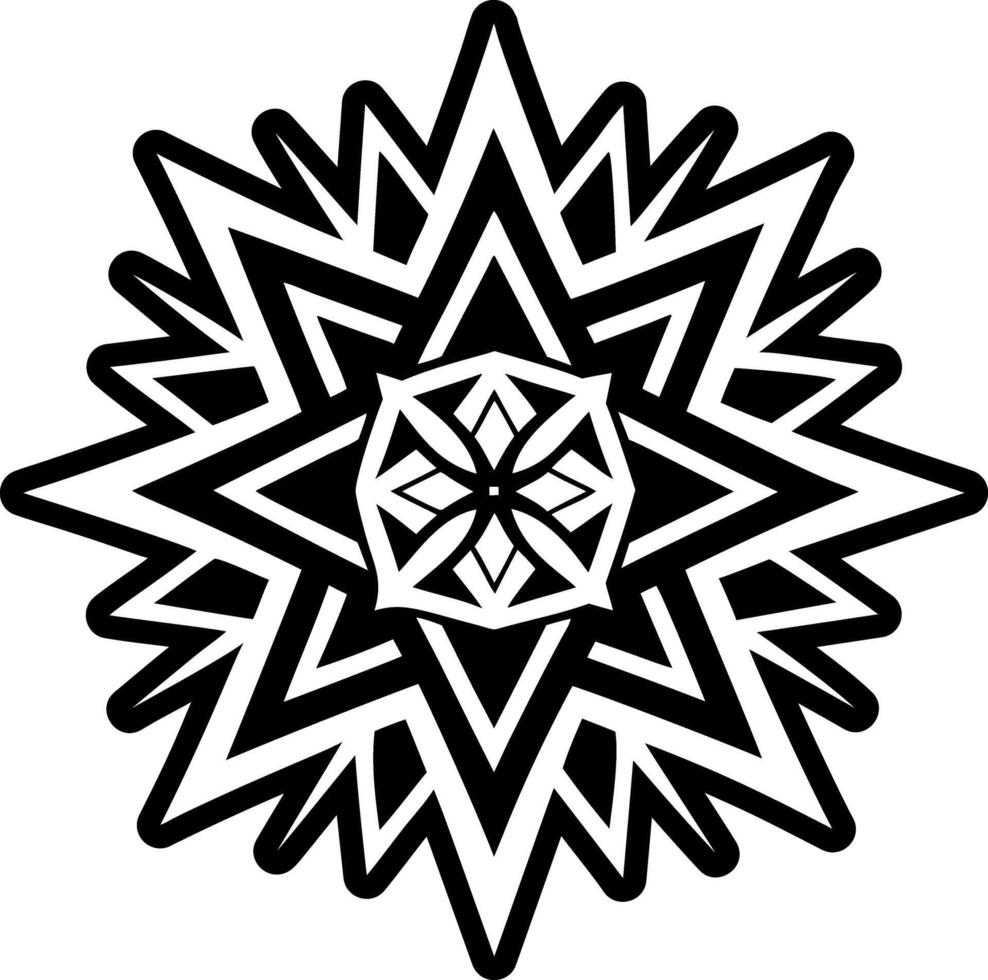 Polar star icon in solid style vector