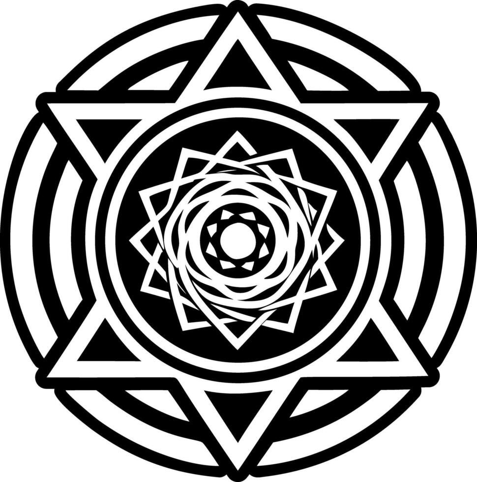 Vortex symbol icon in solids style vector