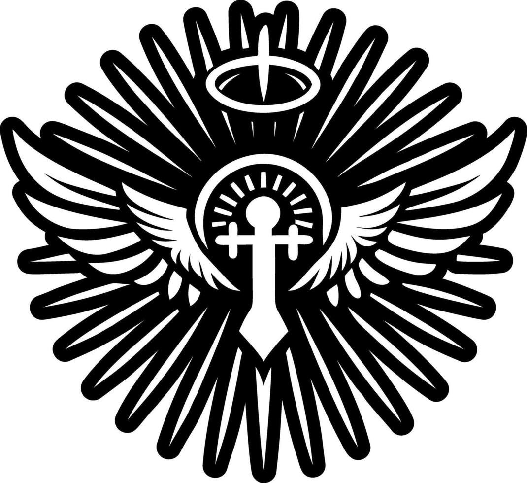 A solid style icon of light ray symbol vector