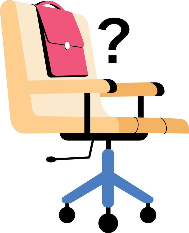 Flat style illustration depicting a new job vacancy vector