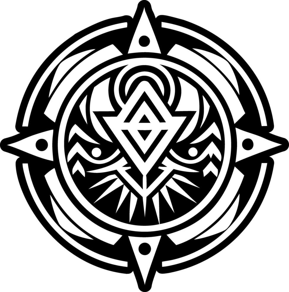 A glyph style icon of astral symbol vector