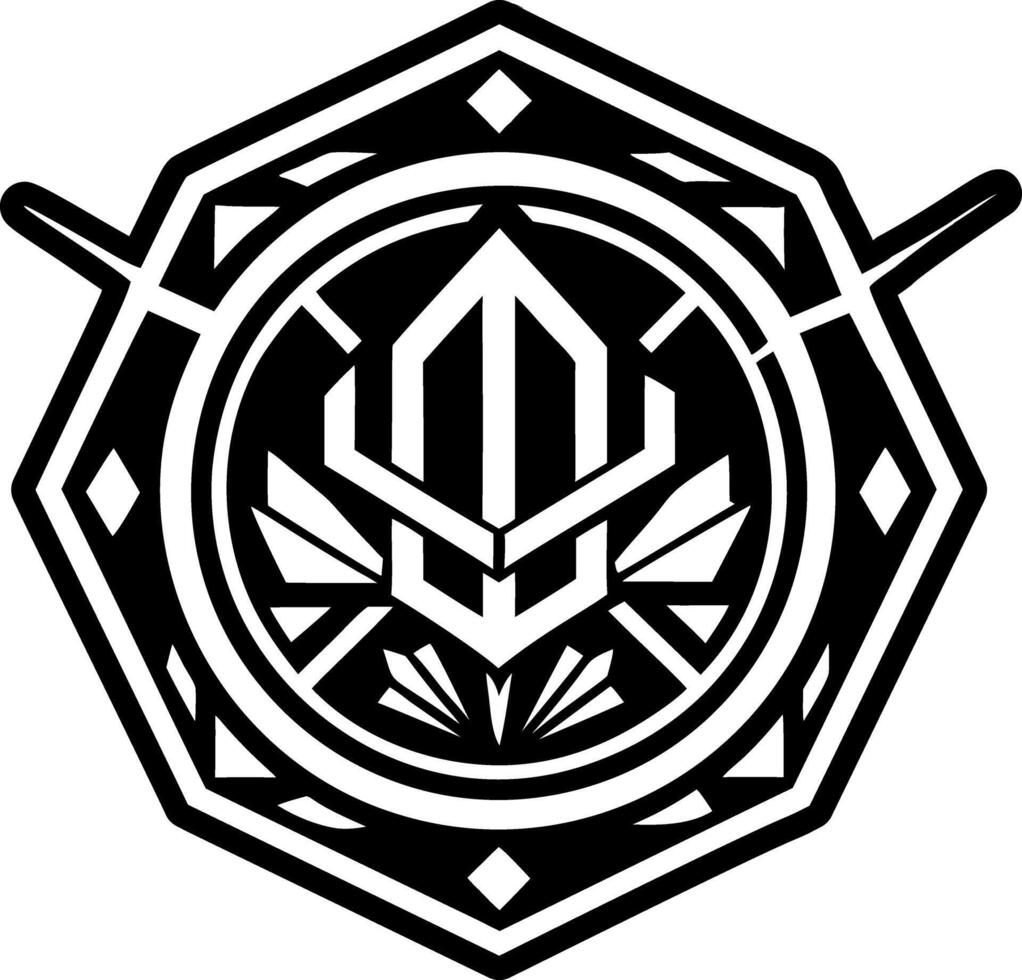 A glyph style icon of spiritual tattoo vector
