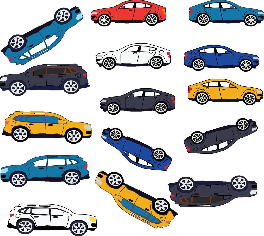 Collection of electric vehicle electric car free illustration vector