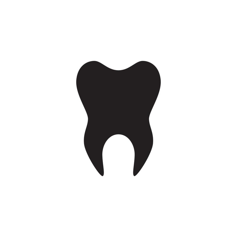 Tooth icon on white background vector