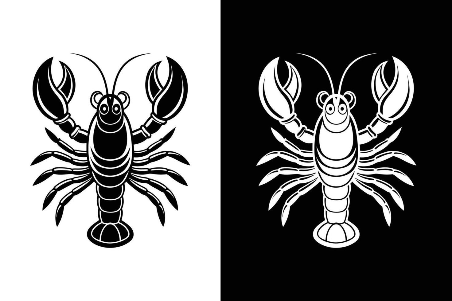 lobster icon symbol template for graphic and web design vector