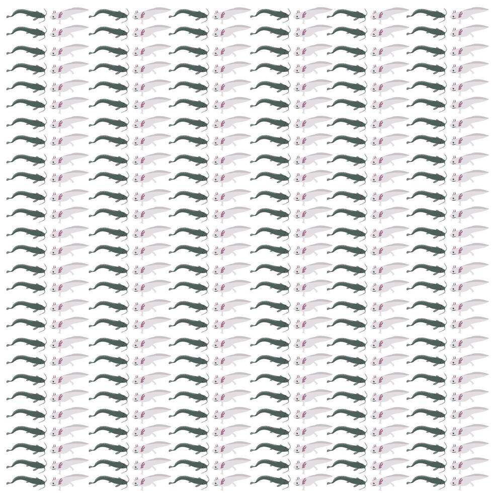 axolotl, catfish with fruit as a pattern background vector